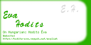 eva hodits business card